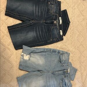 Mudd Women's Jeans in Dark and Light Blue